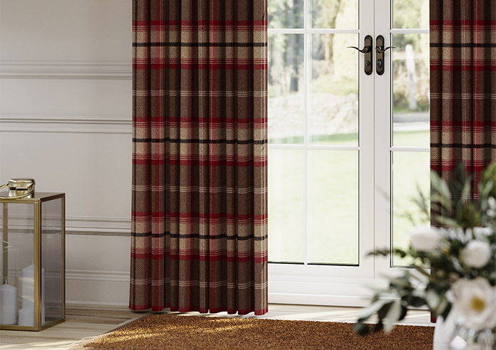 Highland, Rosso - Made to Measure Curtains - Image 5